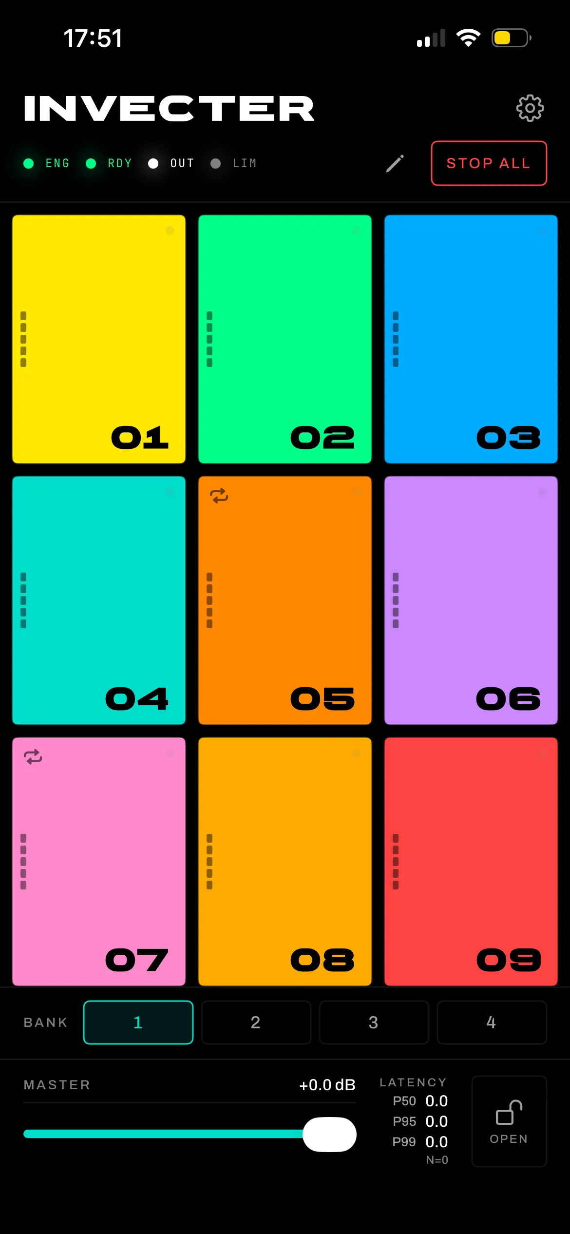 Invecter Pads on iPhone